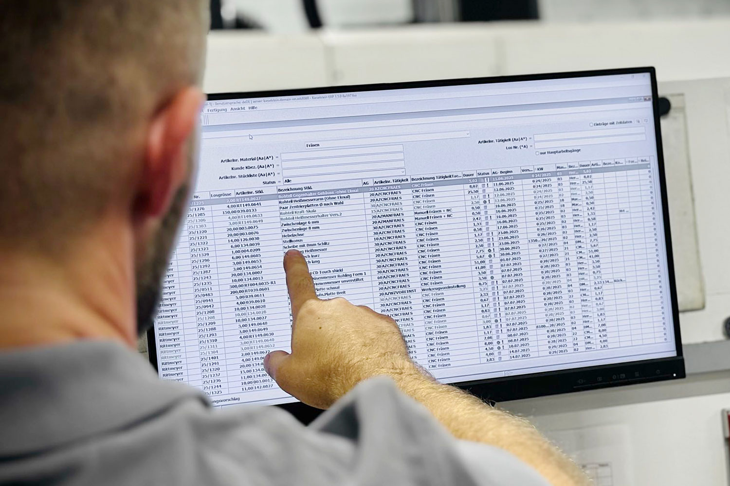 Symbolbild ERP System Modul Fertigung
