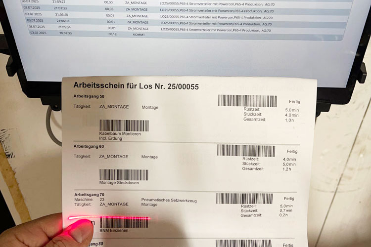 Symbolbild ERP System Modul Fertigung